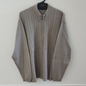 Tommy Bahama Alpaca Wool Zip Up Sweater